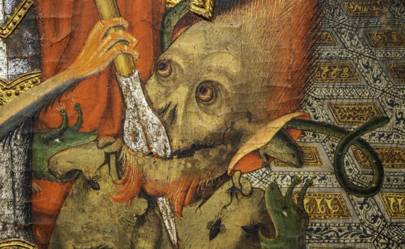 St. Michael defeats the devil in Renaissance Spain