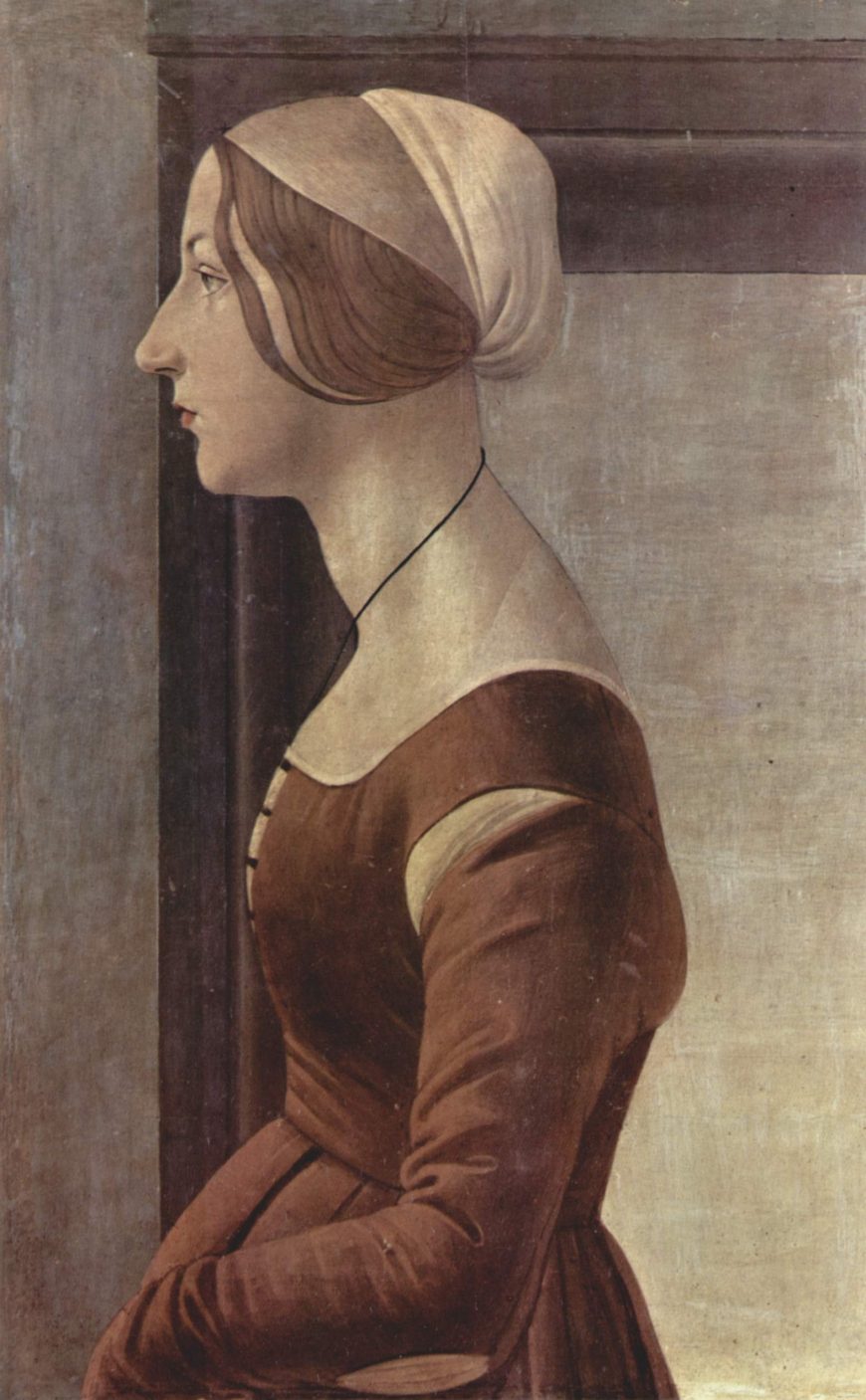 Sandro Botticelli, Portrait of a Young Woman, c. 1485 (Galleria Palatina)