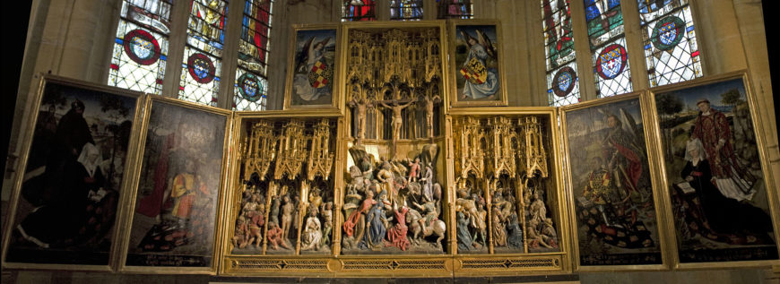 The altarpiece of the Church of St. Martin, Ambierle, 1466 (photo: D Villafruela, CC BY-SA 3.0)