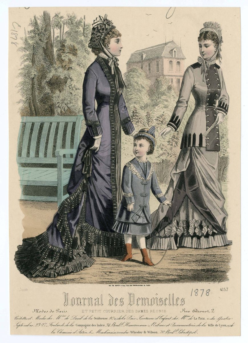 Fashion Plate, Journal Des Demoiselles, 1878 (The Metropolitan Museum of Art)