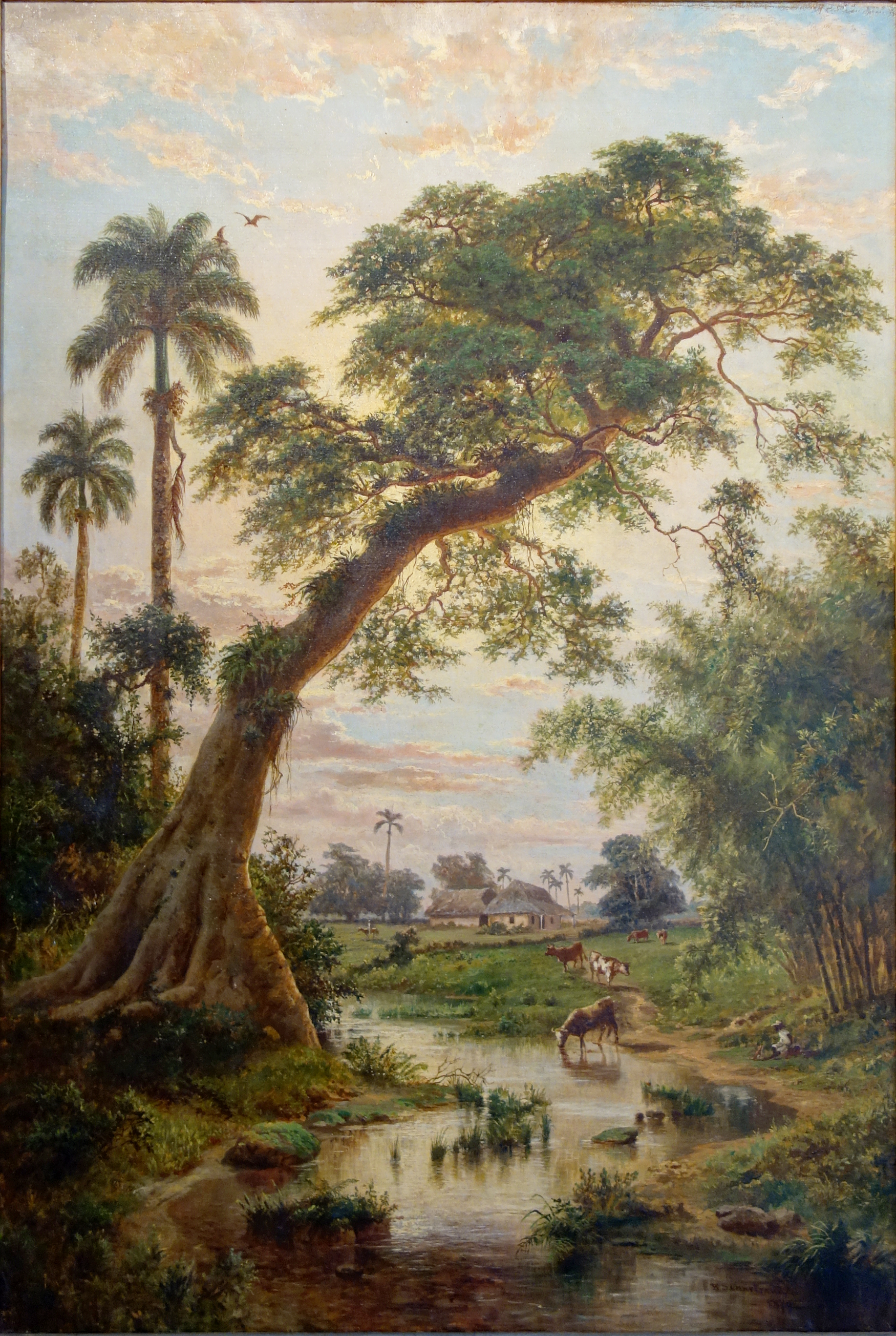 Esteban Chartrand, Cuban Landscape, 1879, oil on canvas