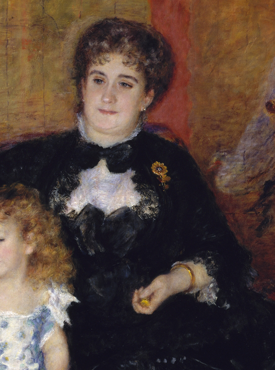 Pierre-Auguste Renoir, detail, Madame Georges Charpentier (Marguérite-Louise Lemonnier) and Her Children, Georgette-Berthe and Paul-Émile-Charles, 1878