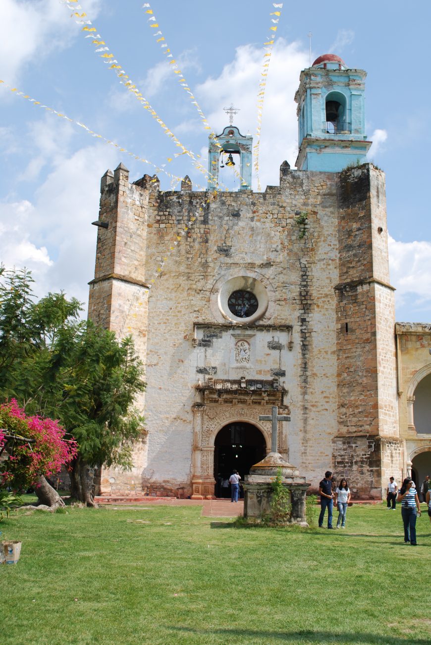 Façade of San Martin Huaquechula, 16th century, Puebla, Mexico