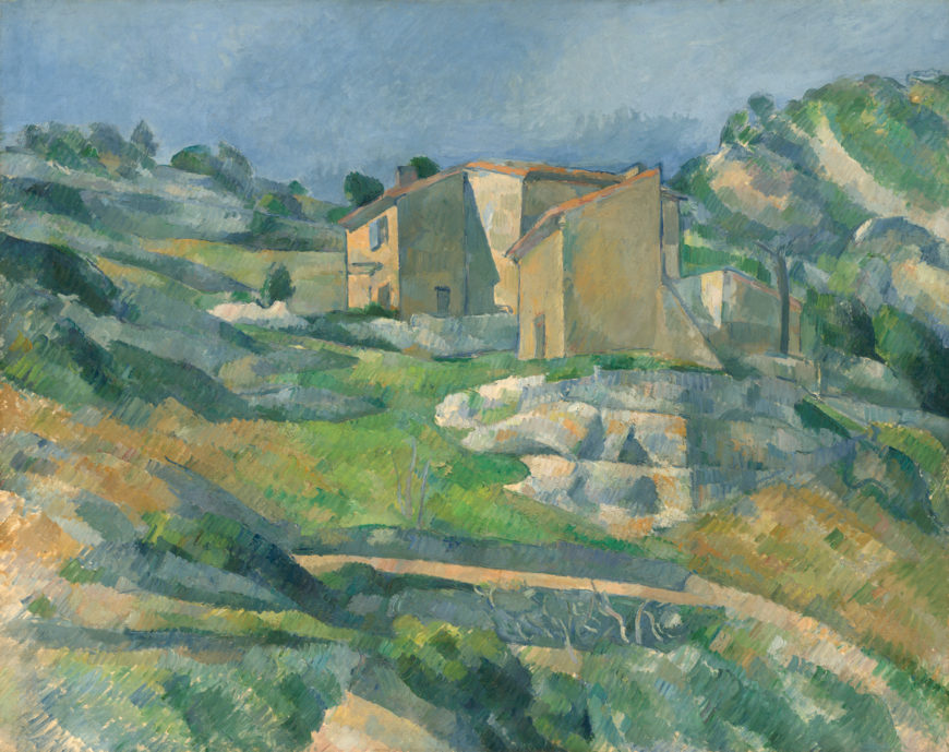 Paul Cézanne, Houses in Provence: The Riaux Valley near L’Estaque, c. 1883, oil on canvas, 65 x 81.3 cm (National Gallery of Art, Washington DC)