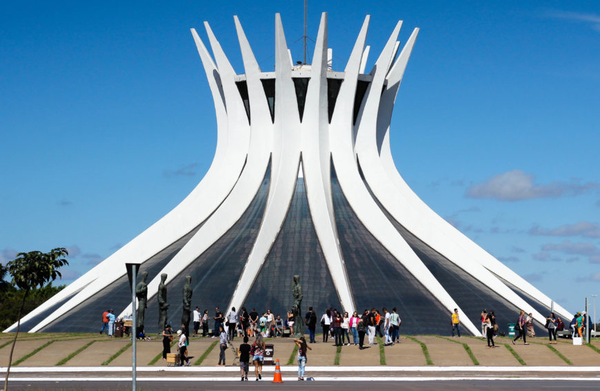 Oscar Niemeyer, The Cathedral of Brasília, 1958–1970, Brasília, Brazil (photo: Fausto F. Mota, CC BY-SA 4.0)