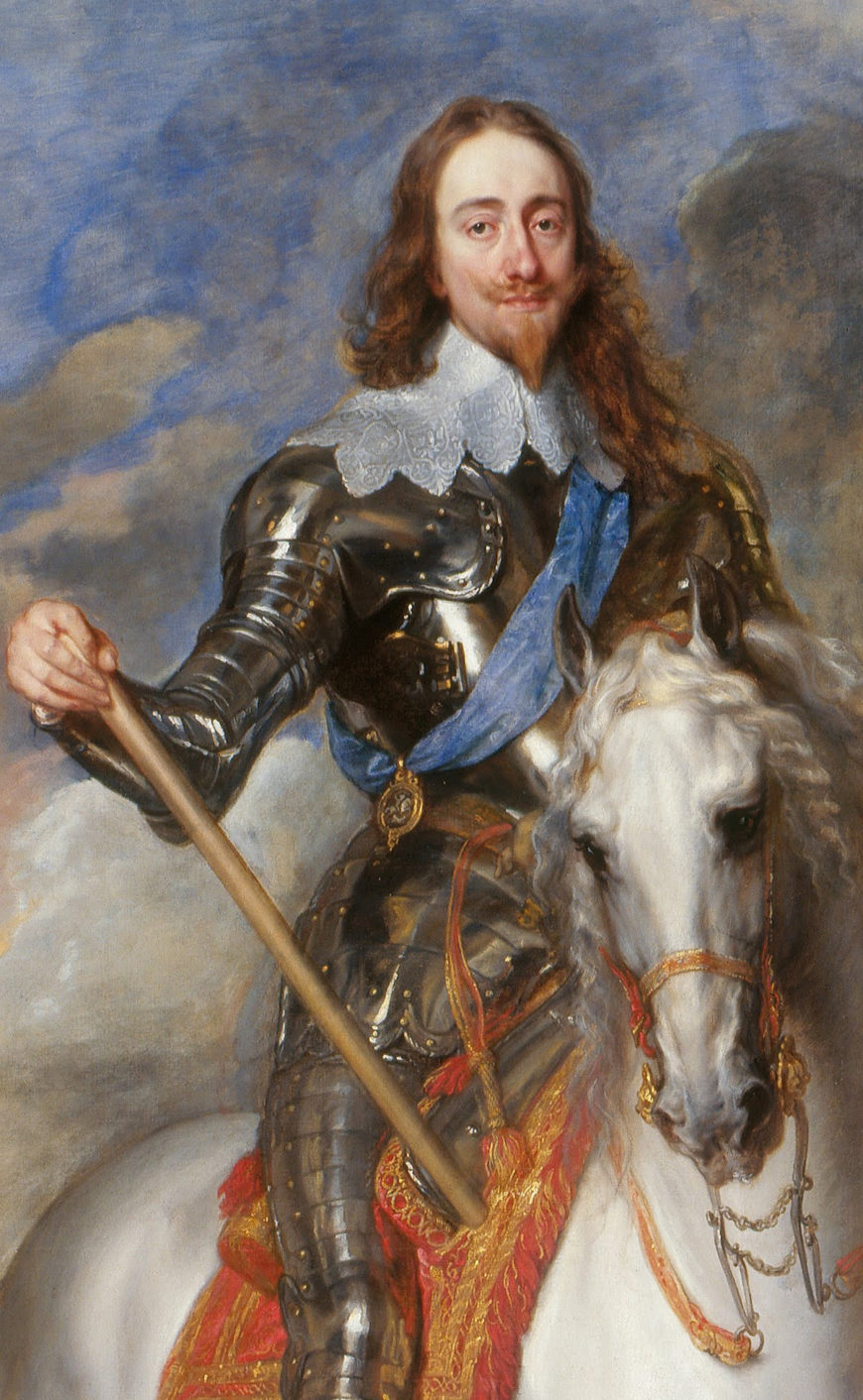 Anthony van Dyck, Charles I with M. de St Antoine, detail, 1633, Oil on canvas, 370 x 270 cm (Queen’s Gallery, Windsor Castle)