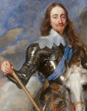Anthony van Dyck, Charles I with M. de St Antoine, detail, 1633, Oil on canvas, 370 x 270 cm (Queen’s Gallery, Windsor Castle)