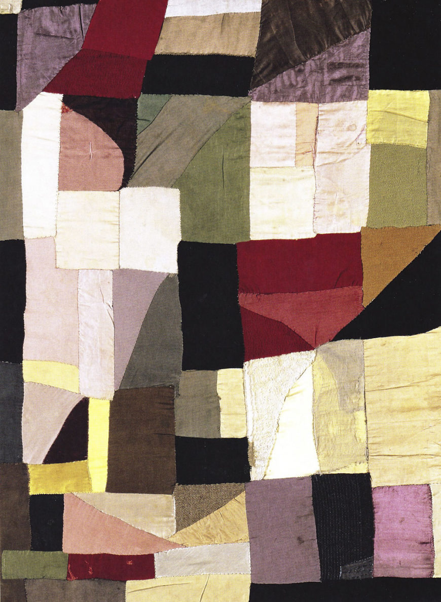 Sonia Delaunay, Blanket, 1911, fabric, 109 x 81 cm (MNAM, Centre Pompidou)