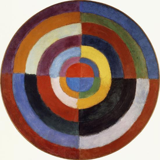 Robert Delaunay, Disc (The First Disc), 1913, oil on canvas, 53 inches in diameter