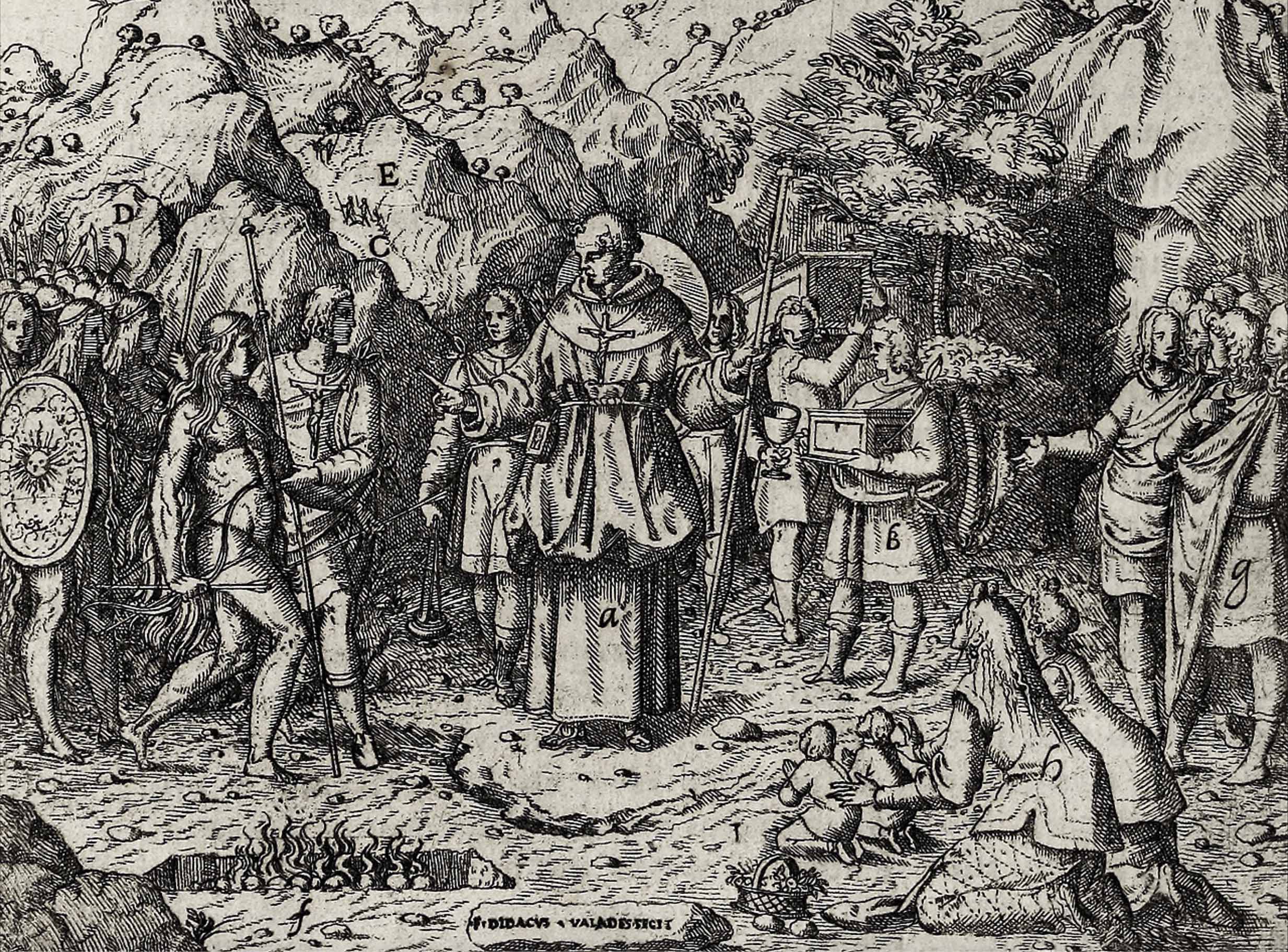 Diego Valadés, “Didacus Valadés Fecit”, 1579, Rhetorica Christiana