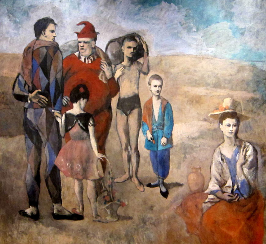 Pablo Picasso, Family of Saltimbanques, 1905, oil on canvas, 83 3/4 x 90 3/8 inches (National Gallery of Art, Washington)