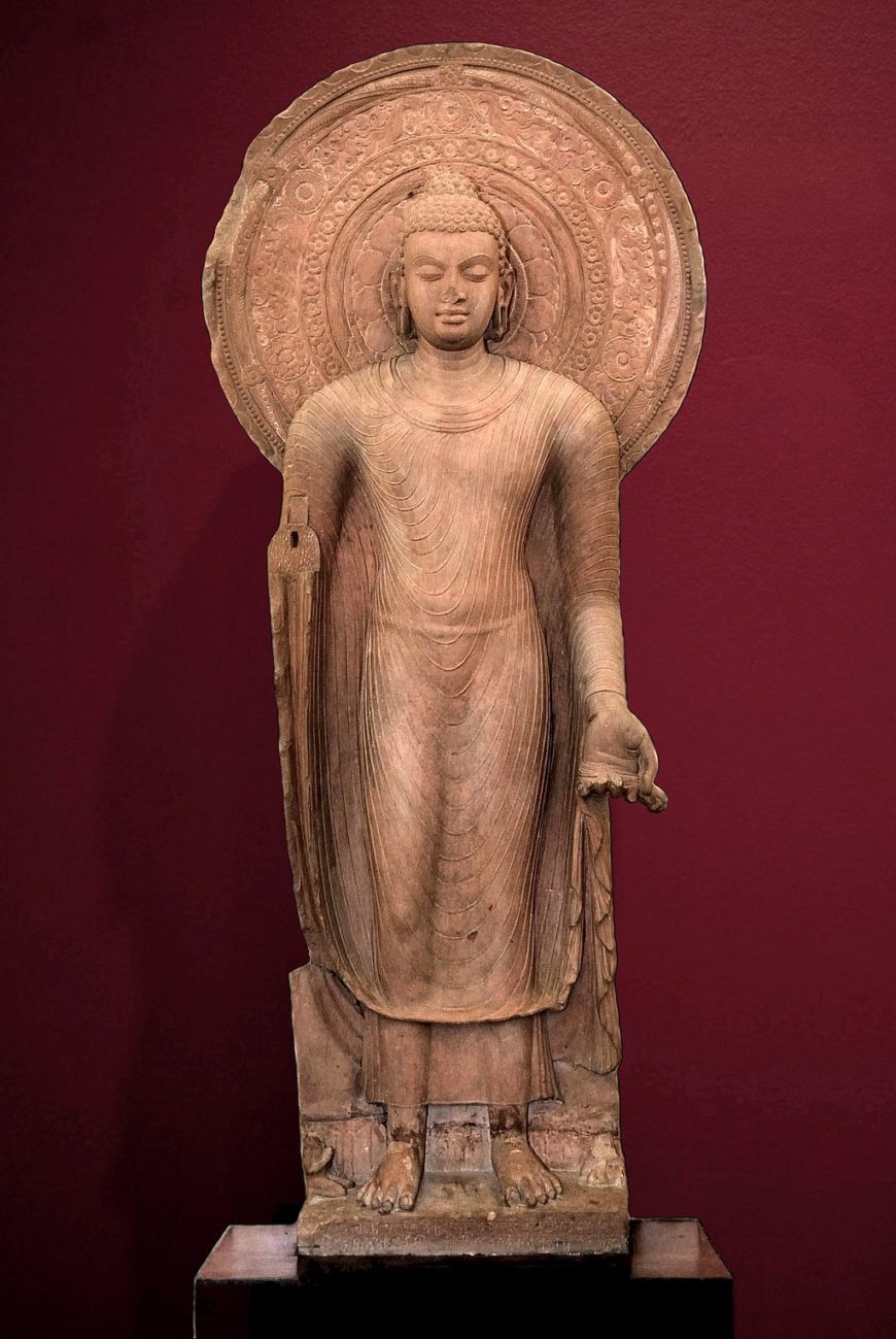 Standing Buddha, 5th century, Gupta period, Mathura, Mathura Museum (photo: Biswarup Ganguly, CC BY-2.0)