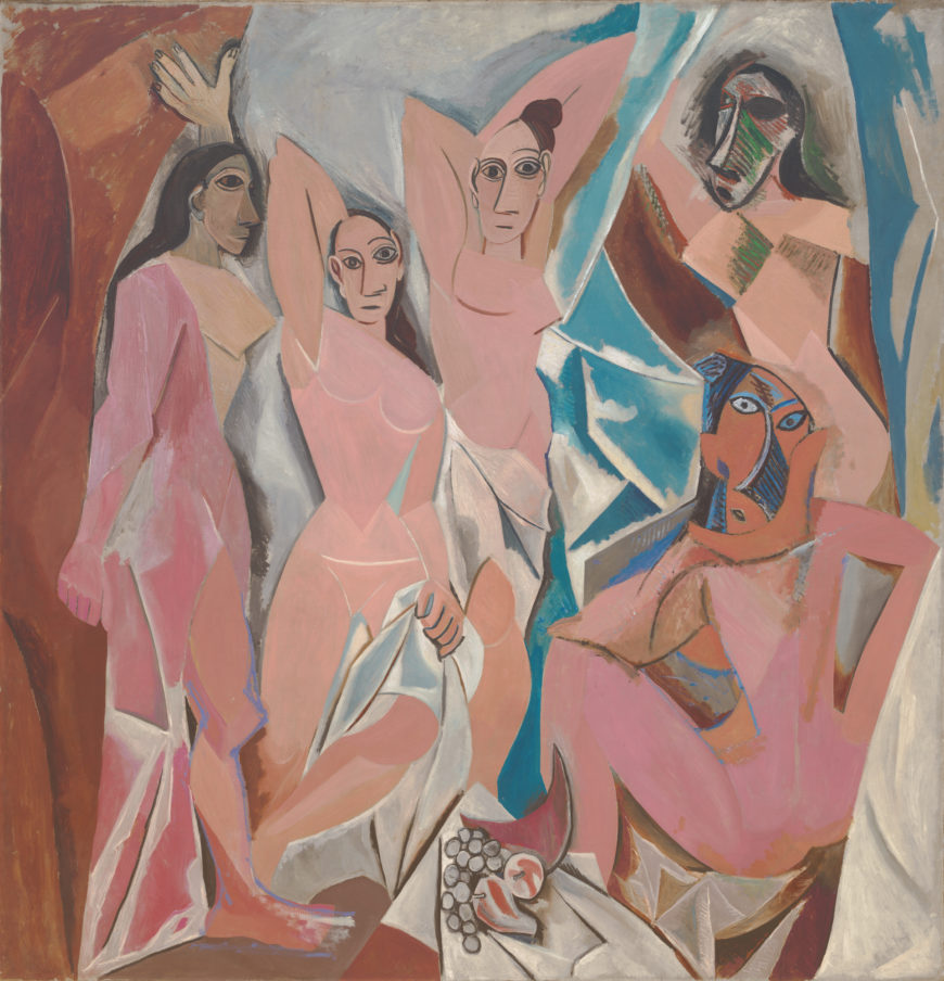 Pablo Picasso, Les Demoiselles d’Avignon, 1907, oil on canvas, 243.9 x 233.7 cm (MoMA)