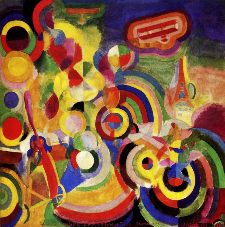 Robert Delaunay, Homage to Blériot, 1914, tempera on canvas, 250 x 250 cm (Kunstmuseum Basel)