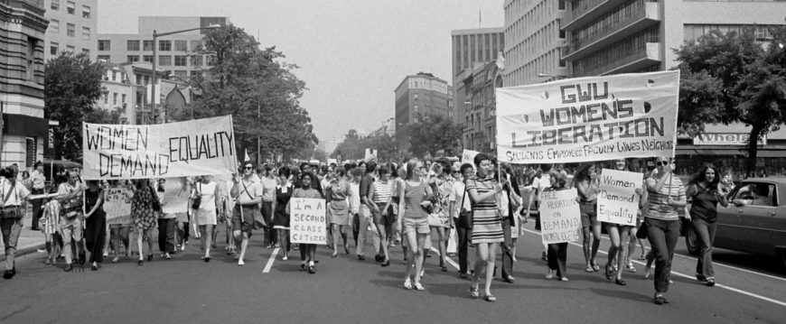Women's Liberation march, Washington D.C., 1970 (Library of Congress)