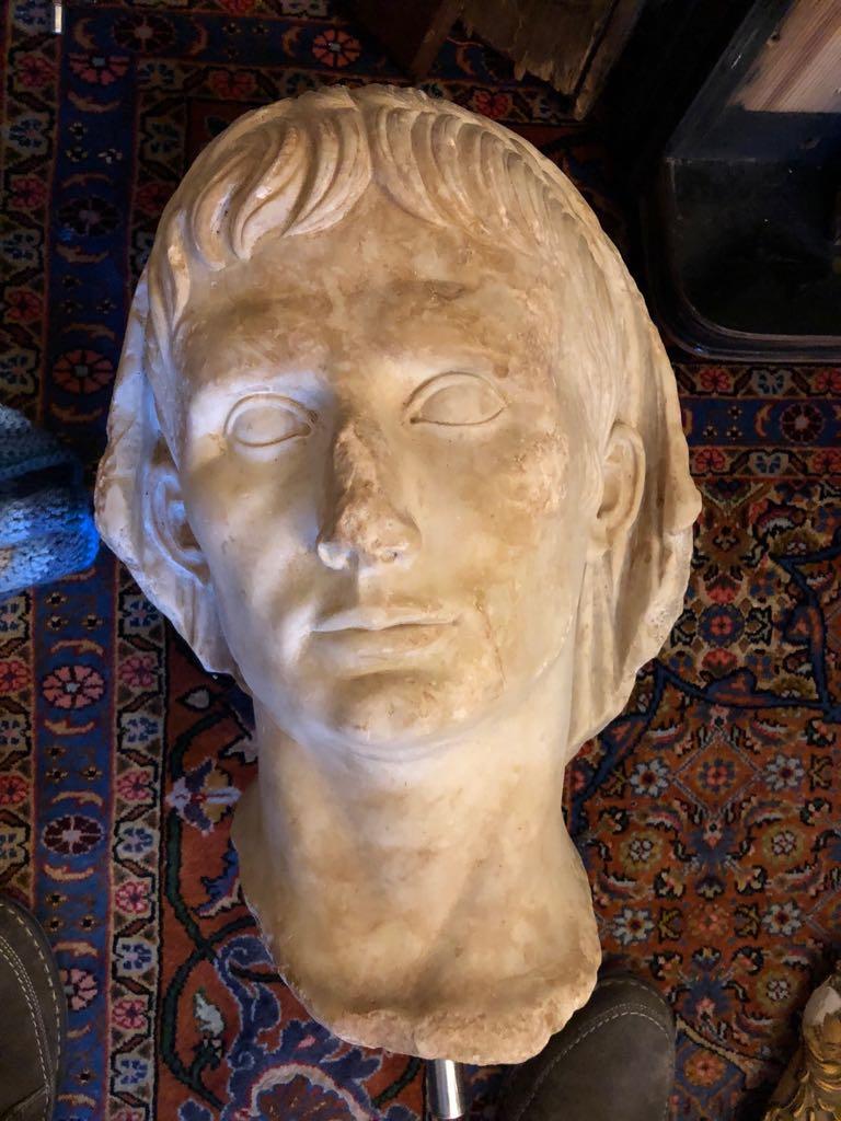 One of the looted works seized in Operation Demetra, probably a 1st century CE portrait of a member of the Roman imperial family, the Julio-Claudians (photo: Europol)
