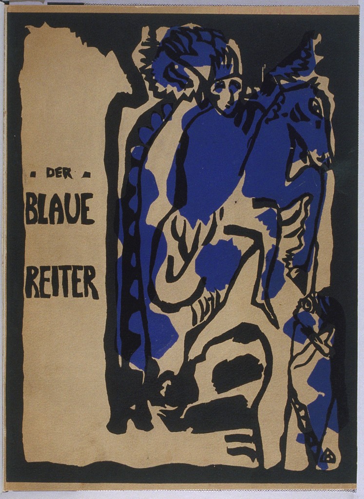 Vasily Kandinsky, Der Blaue Reiter Almanac cover page with St. George, 1912