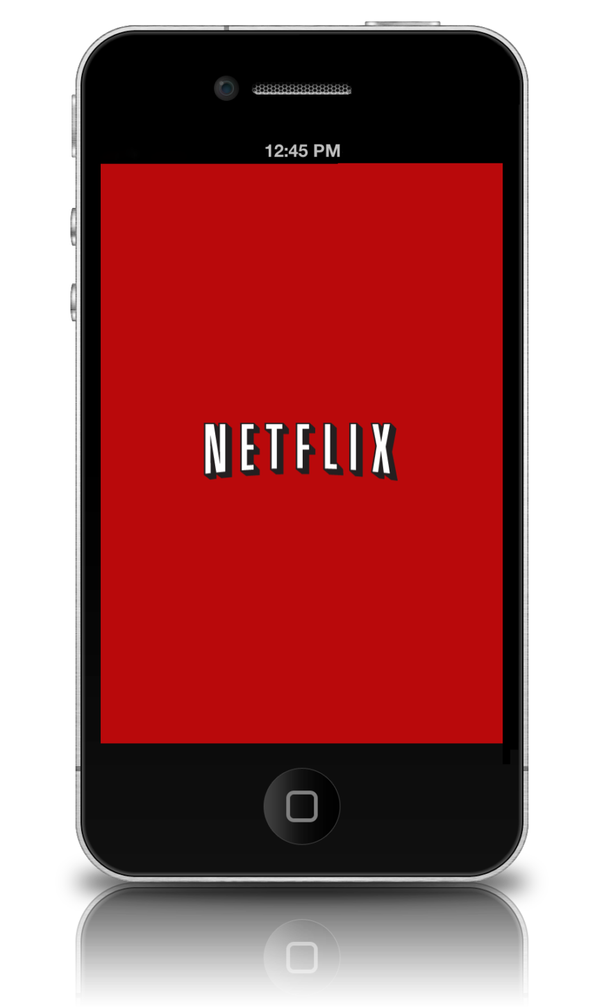Netflix app on iphone