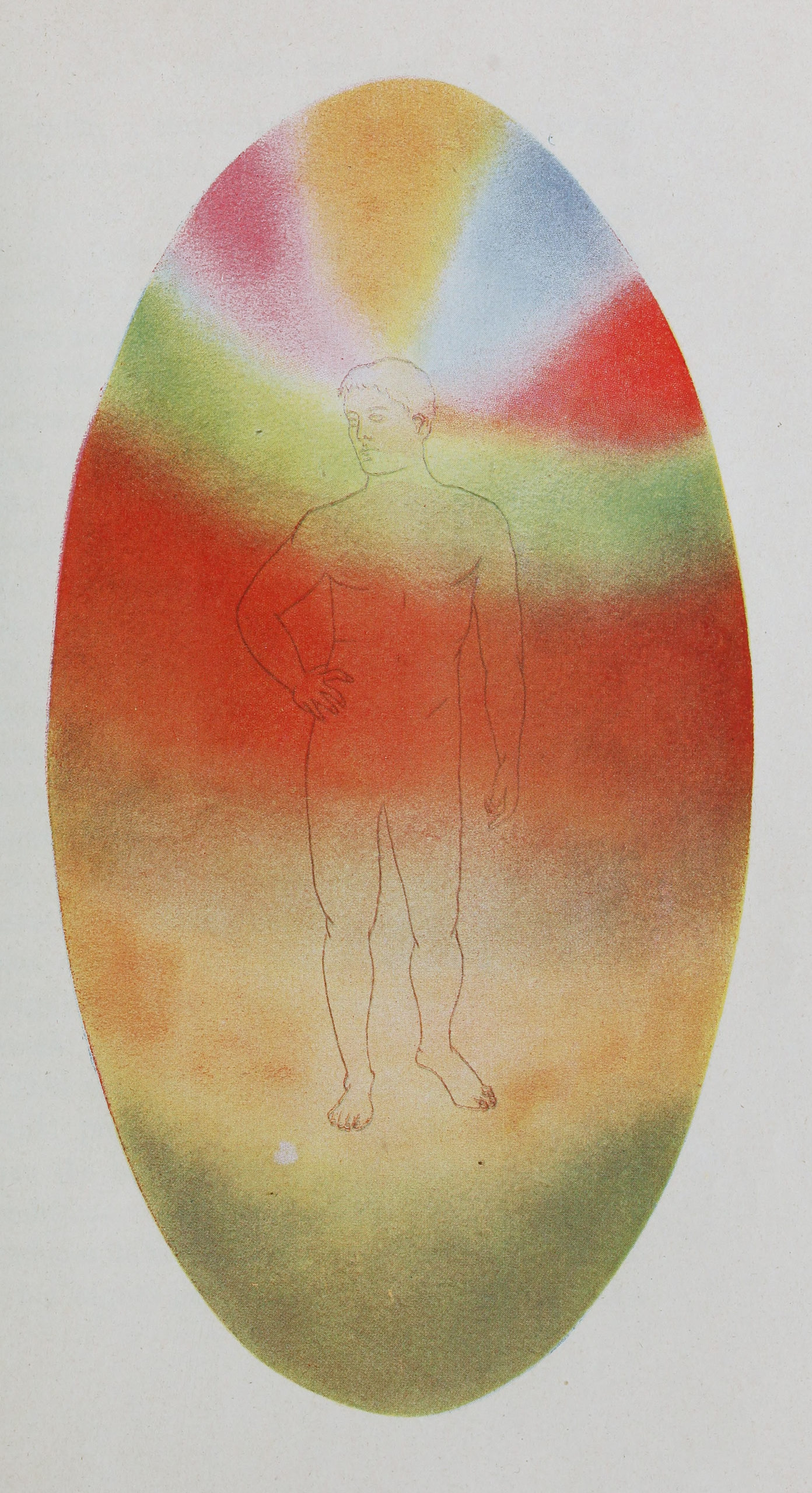 Annie Besant and C. W. Leadbeater, Man Visible and Invisible (New York, 1903), plate X, ’The astral body of the average man’