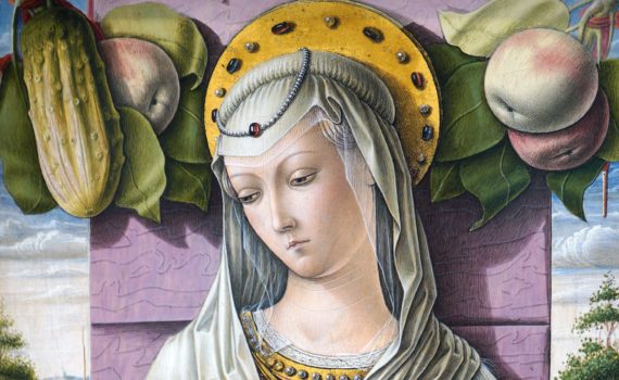 Carlo Crivelli, Madonna and Child, c. 1480, tempera and gold on wood, 37.8 x 25.4 cm (The Metropolitan Museum of Art)