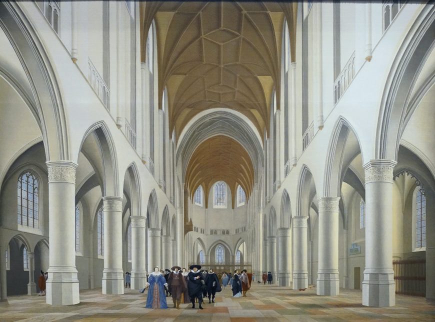 Pieter Jansz. Saenredam, Interior of Saint Bavo, Haarlem, 1631, oil on panel, 82.9 x 110.5 cm (Philadelphia Museum of Art)