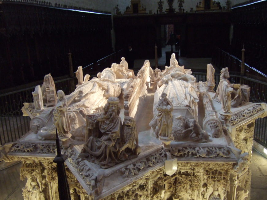 Gil de Siloe, The Tomb of Juan II of Castile and Isabel of Portugal, 1489-93, alabaster (photo: Ecelan, CC BY-SA 4.0)