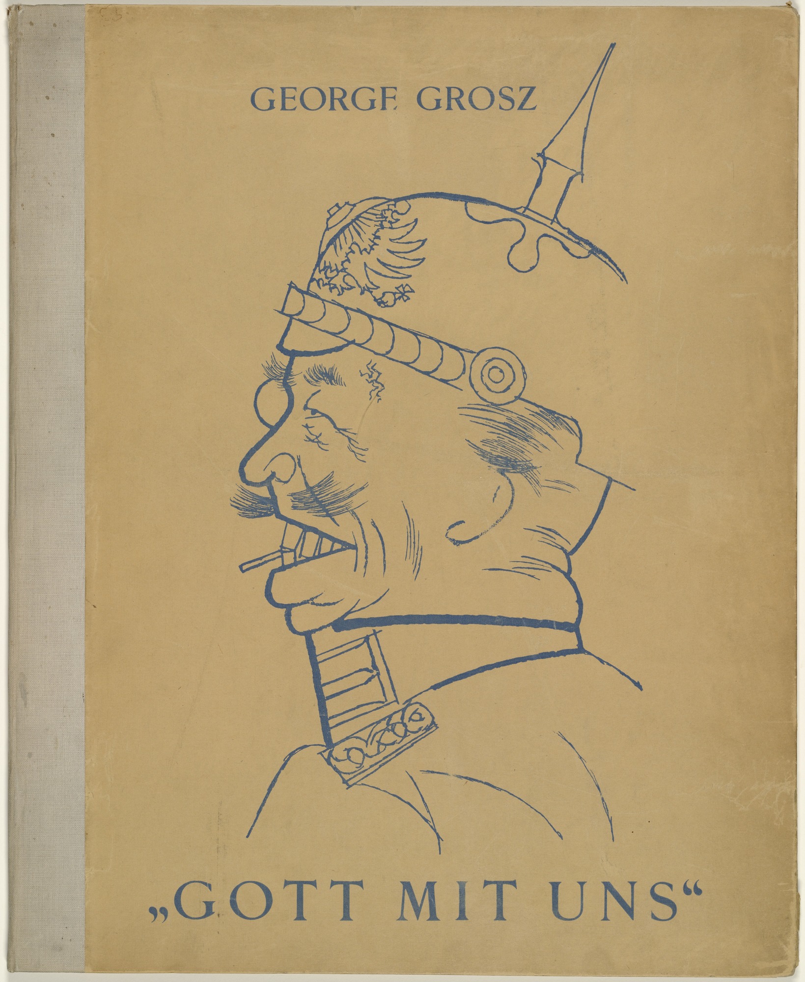 George Grosz, Cover, Gott mit uns (God with us), 1919, letterpress and line block, 49.2 x 40 cm (MoMA)