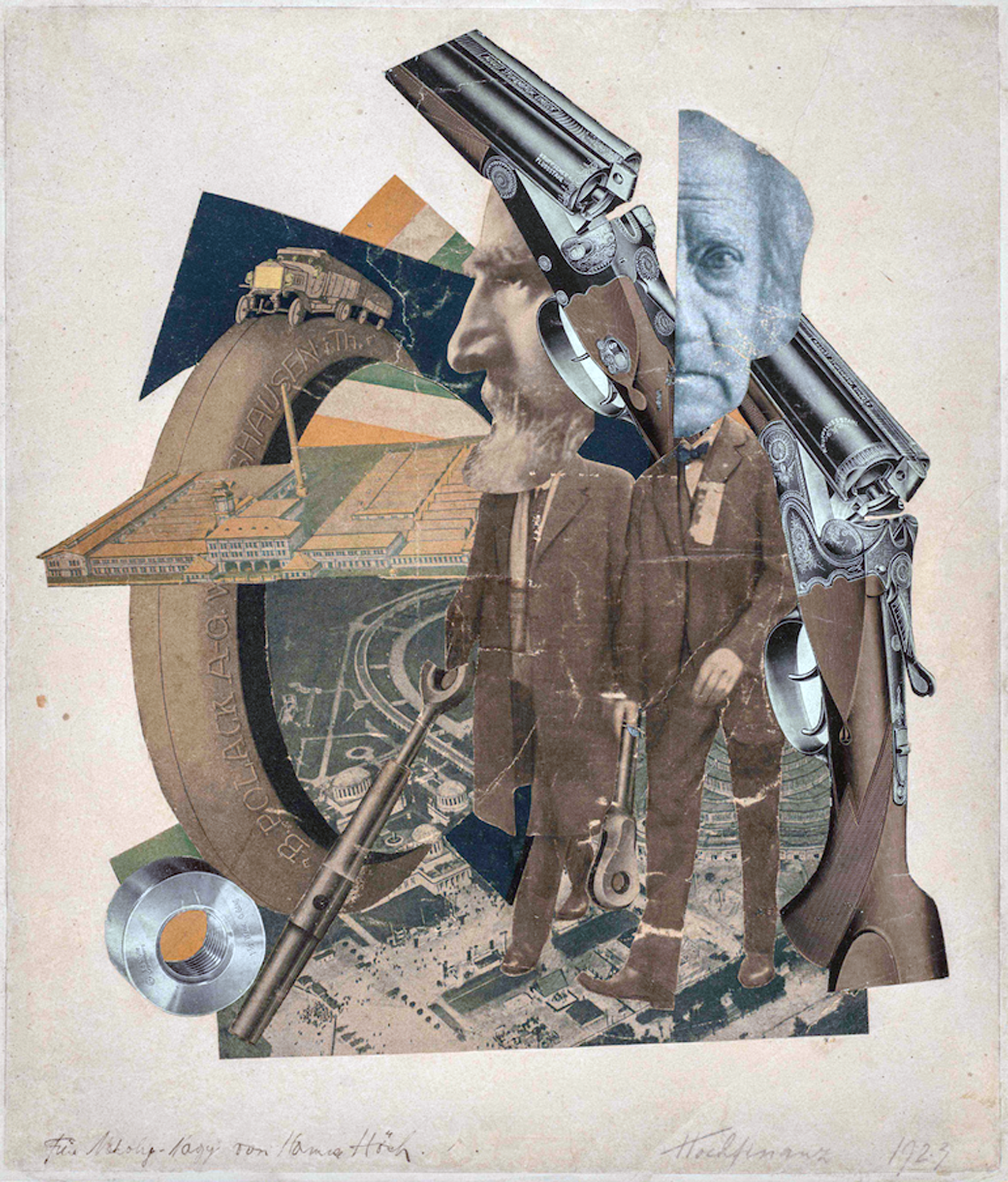 Hannah Höch, Hochfinanz (High Finance), 1923, collage, 36 x 31 cm (Galerie Berinson, Berlin)