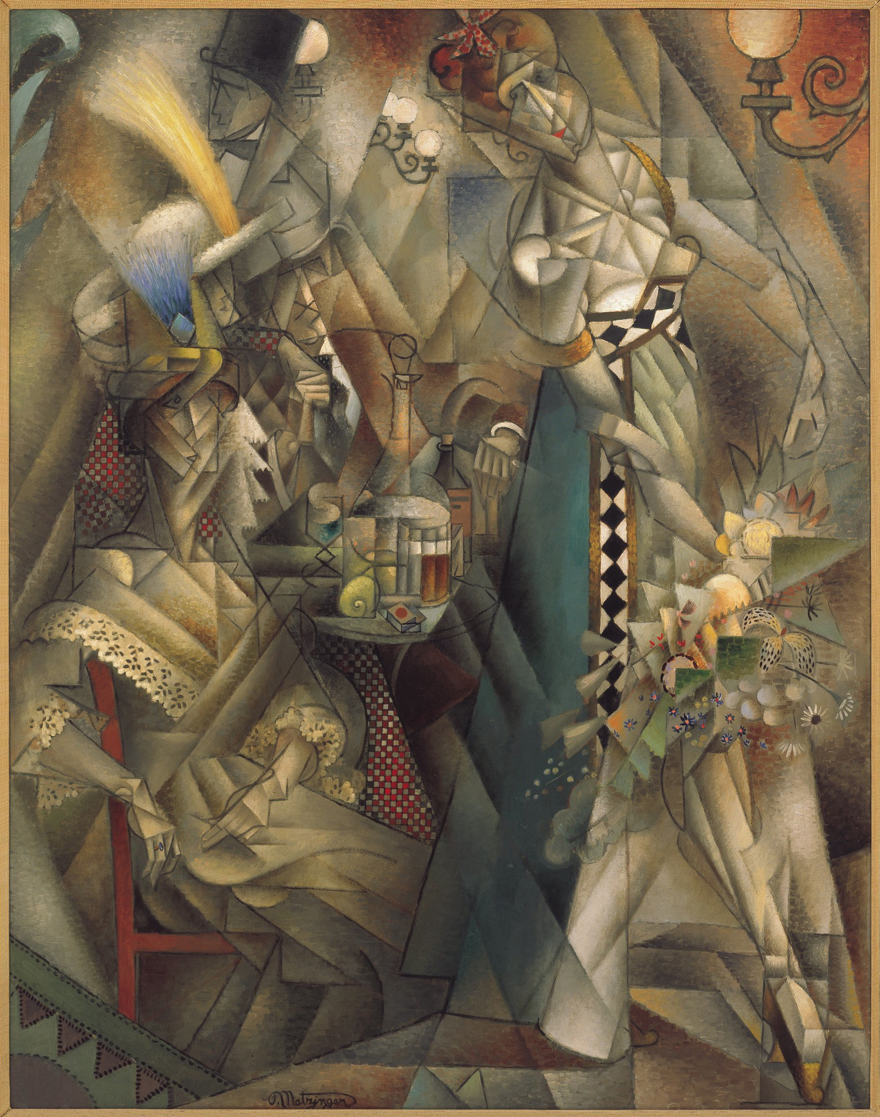 Jean Metzinger, Dancer in a Cafe, 1912, oil on canvas, 57.5 x 45” (Albright-Knox Art Gallery, Buffalo)