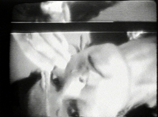 Joan Jonas, video still from Vertical Roll, 1972