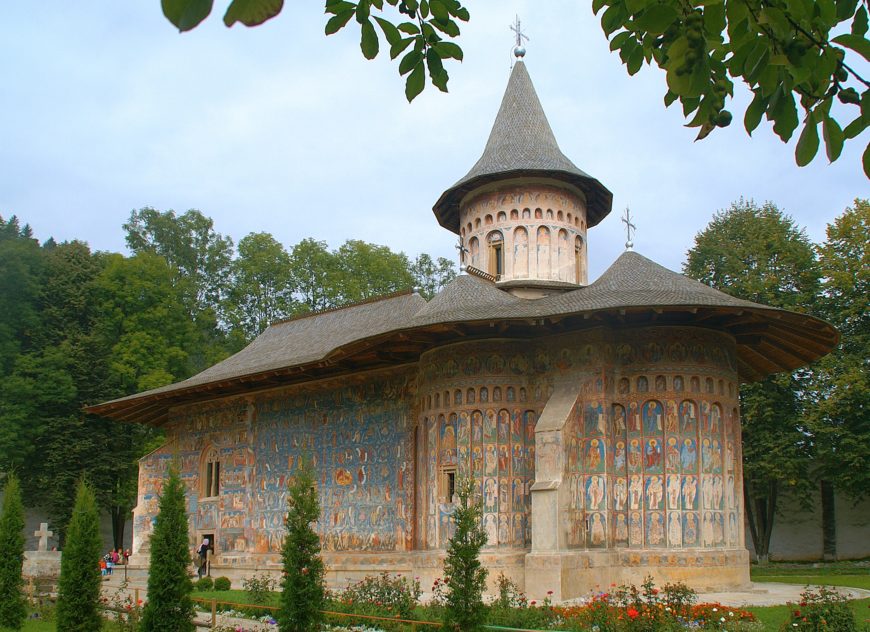 St. George Church, Voronet Monastery, covered in outer mural painting (image: Stanislav Dusik, CC 4.0)