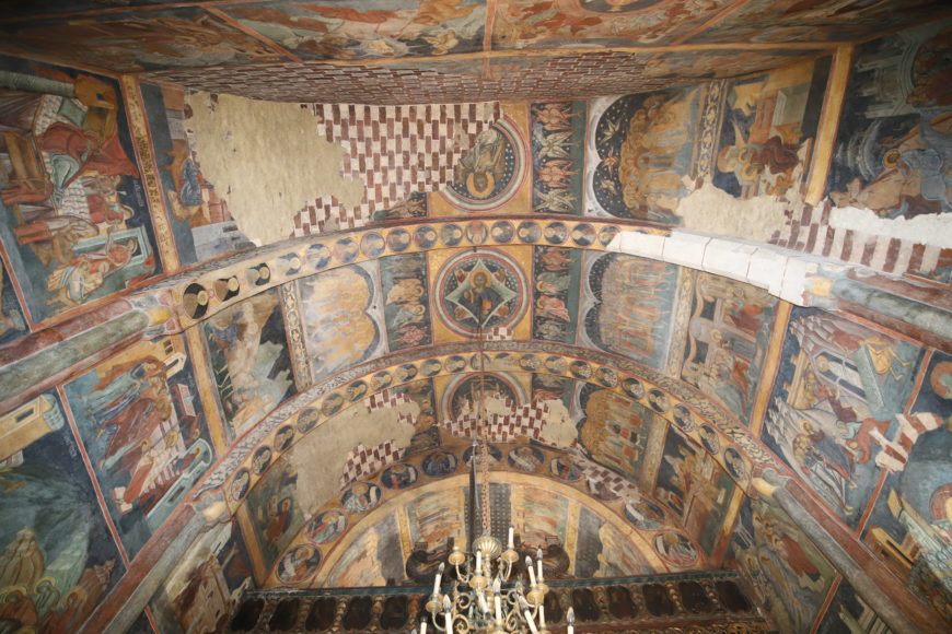 Post-conservation mural painting of St. Nicholas church, 1499, Balinesti, Romania (image: Vlad Bedros)
