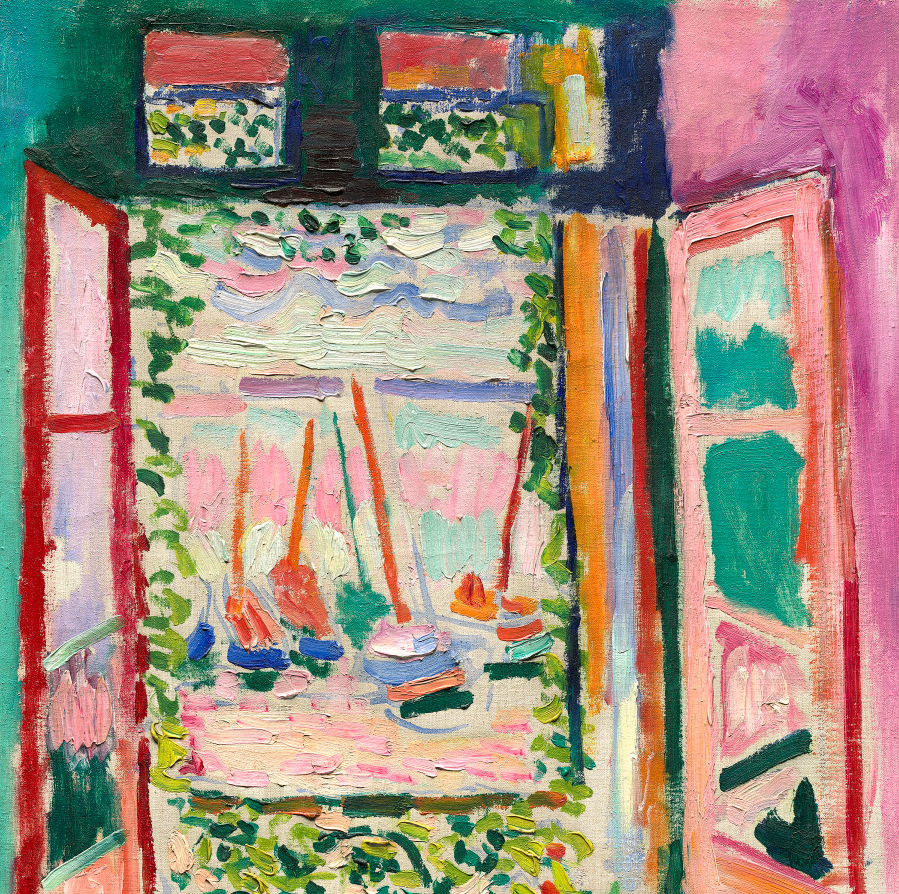 Henri Matisse, Open Window, Collioure, detail, 1905, oil on canvas, 55.3 x 46 cm (National Gallery of Art, Washington)