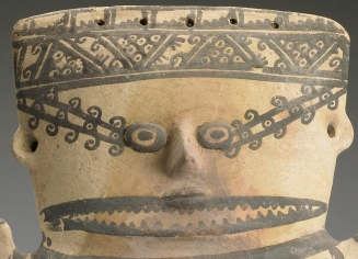 Chancay Standing Female Figure, detail, 1200 - 1450, ceramic, 18 1/4 x 11 3/4 x 5 inches (Michael C. Carlos Museum)