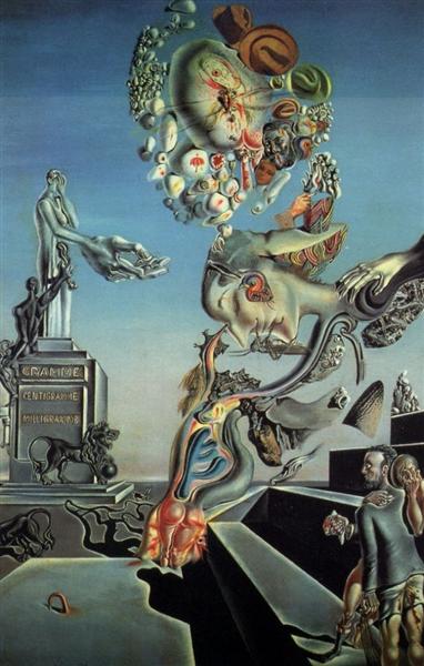 Salvador Dalí, The Lugubrious Game, 1929, oil and collage on cardboard, 44.4 x 30.3 cm