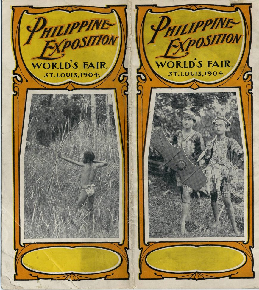 A booklet advertising the Philippine Exposition at the St. Louis World’s Fair, 1904 (Smithsonian Institution)