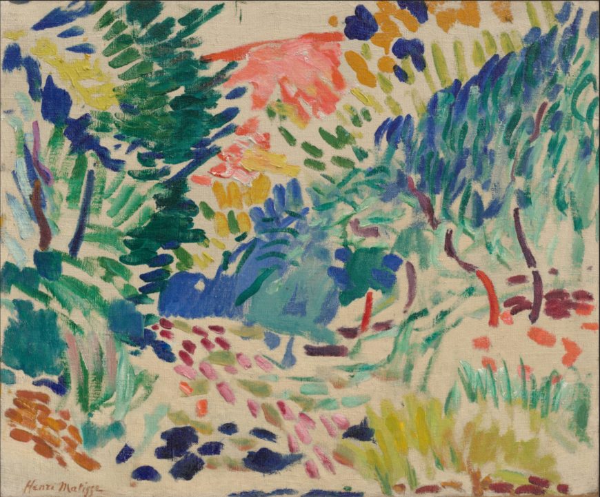 Henri Matisse, Landscape at Collioure, 1905, oil on canvas, 15 1/4 x 18 3/8 inches (MoMA)