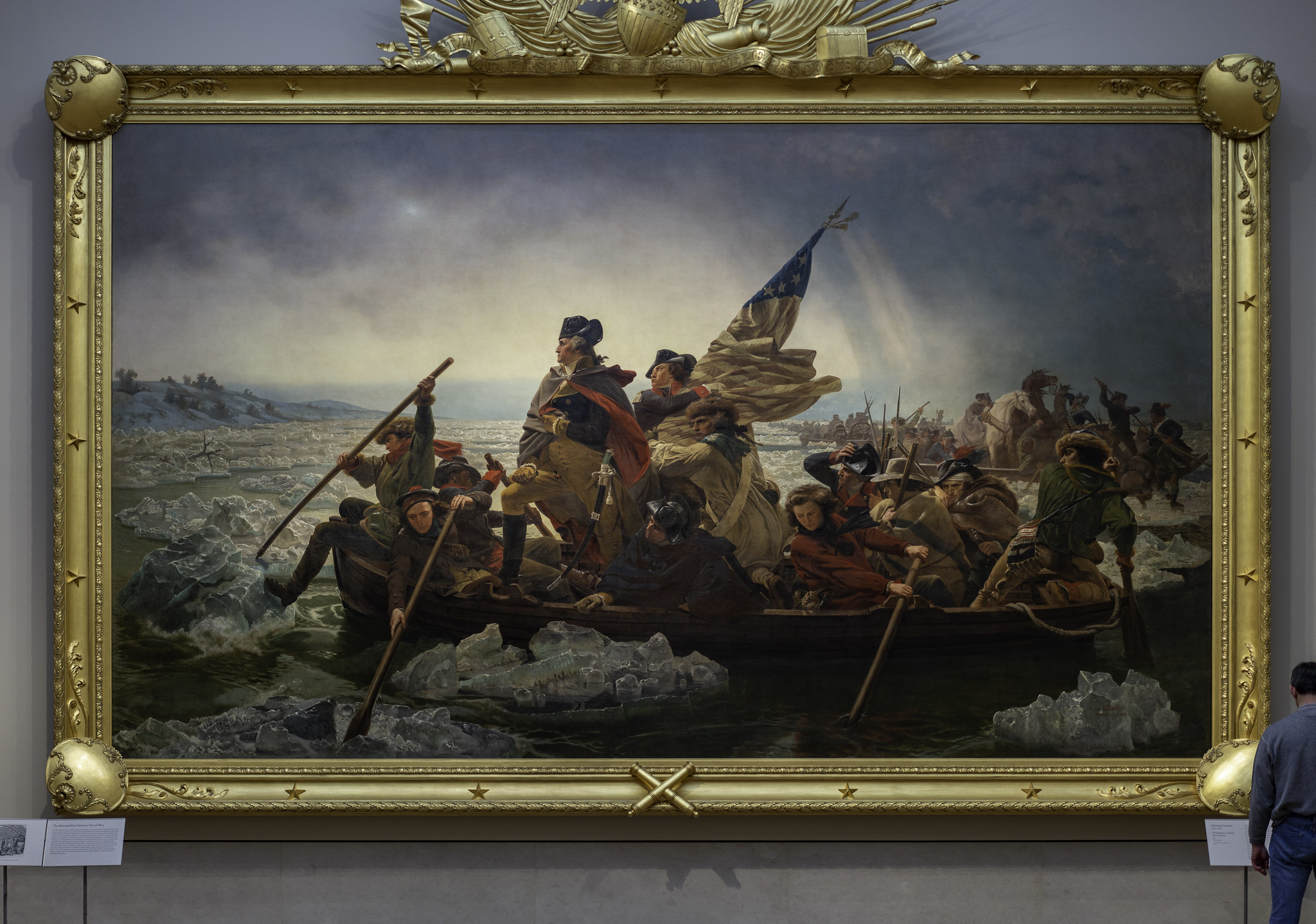 Emanuel Leutze, Washington Crossing the Delaware, 1851, oil on canvas, 378.5 x 647.7 cm (Metropolitan Museum of Art)