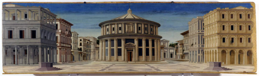 Luciano Laurana, attributed, View of an Ideal City, panel, c. 1475 (Galleria Nazionale della Marche)