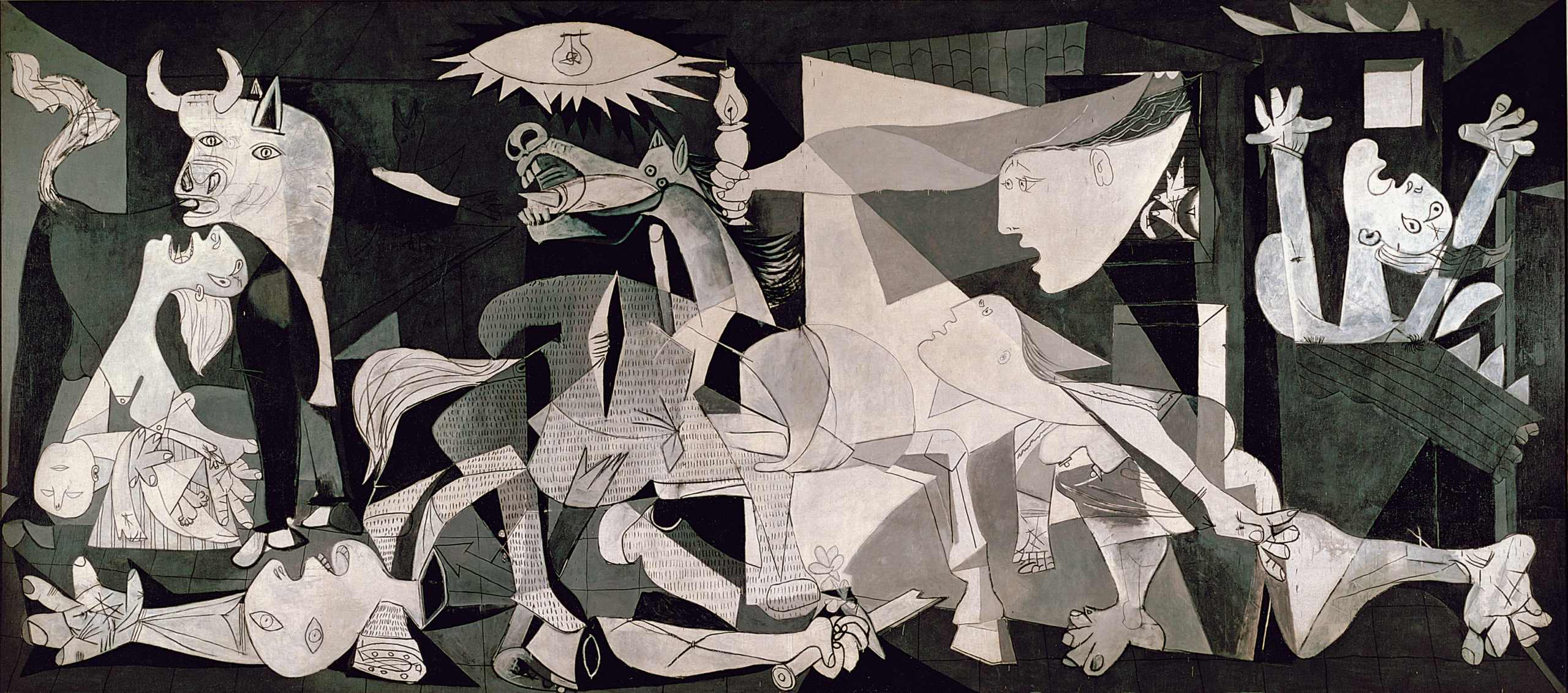 Pablo Picasso, Guernica, 1937, oil on canvas, 349 cm × 776 cm. (Museo Reina Sofia, Madrid)