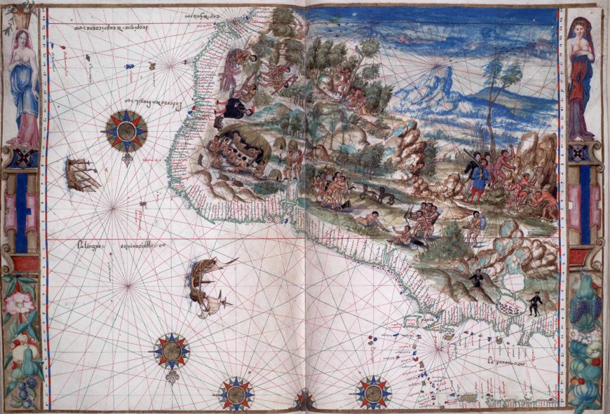 "Northeastern South America” in the Vallard Atlas, c. 1547, folio 11