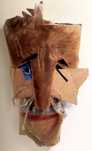 Marcel Janco, Mask, rope used to suggest moustache (Centre Pompidou, image: public domain)