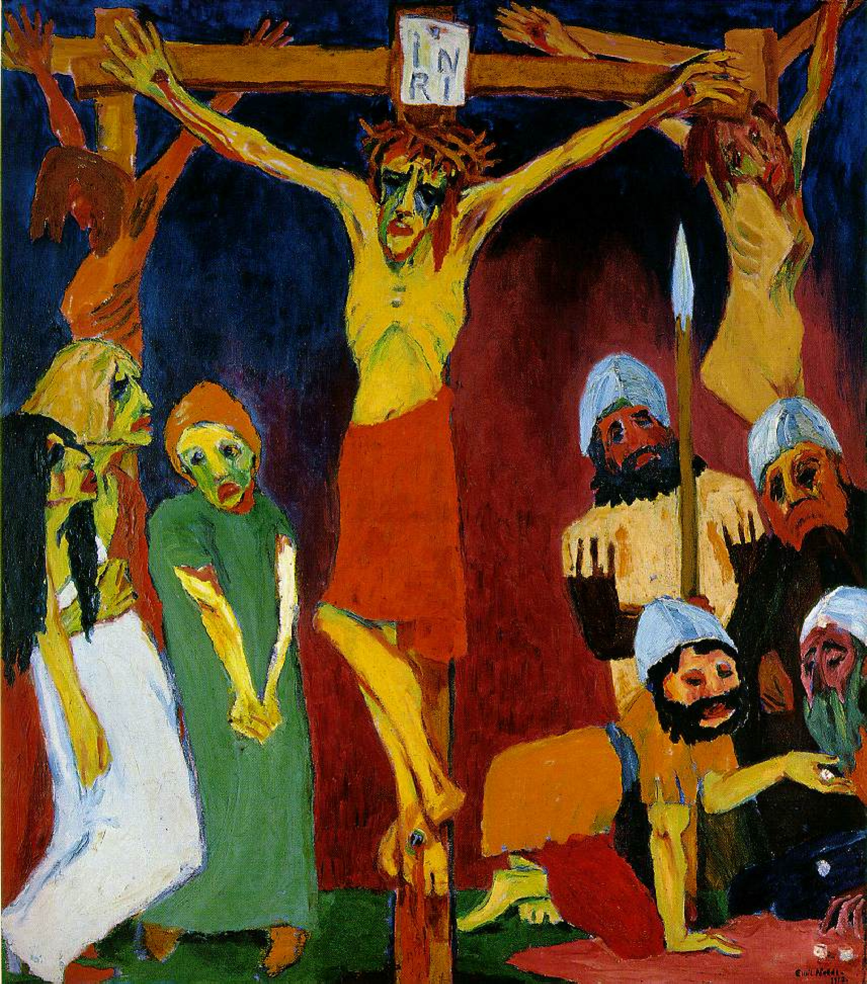 Emil Nolde, Crucifixion, from The Life of Christ (triptych), 1911-12 (Städel Museum, Frankfurt)