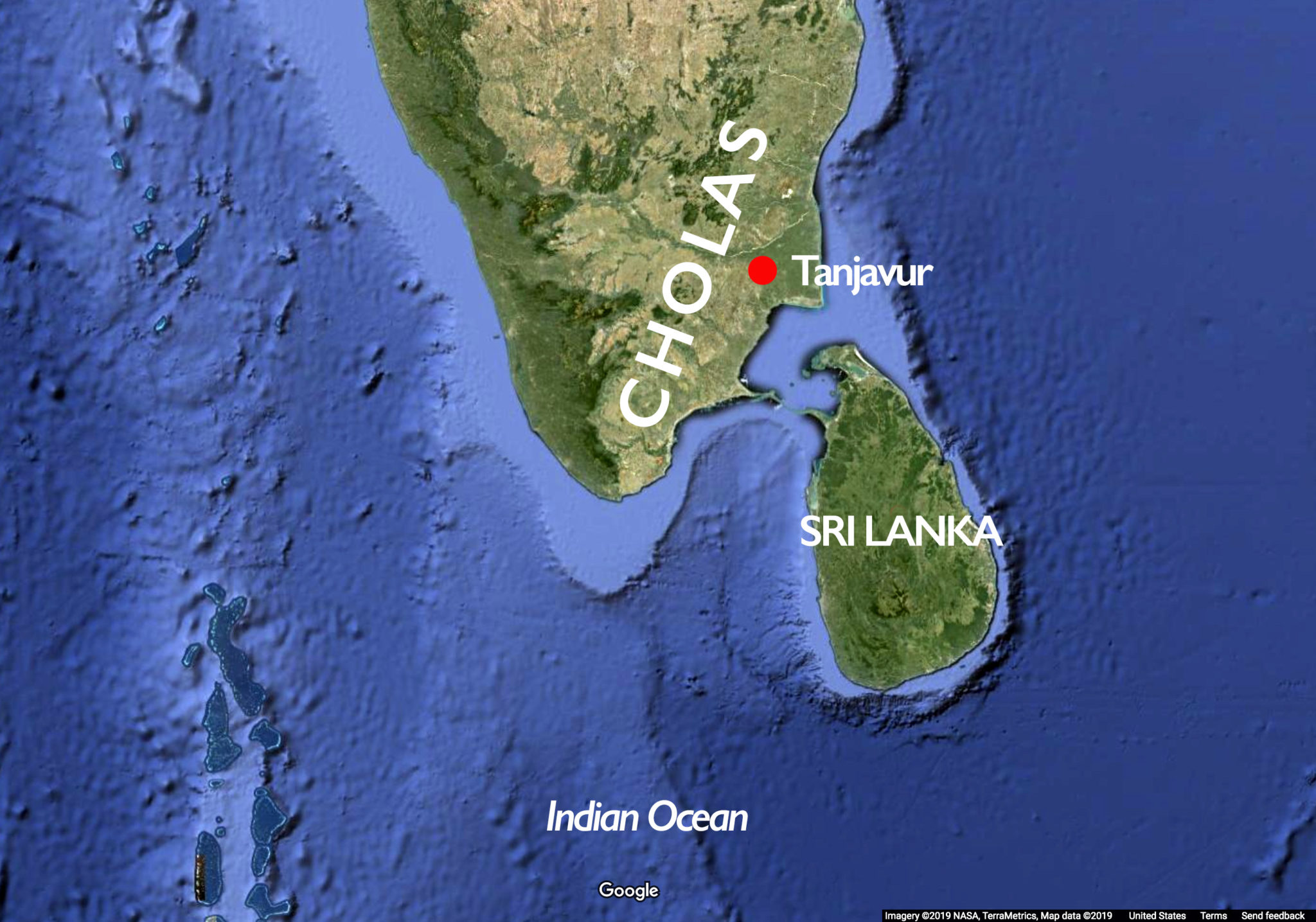 Chola Kingdom Map