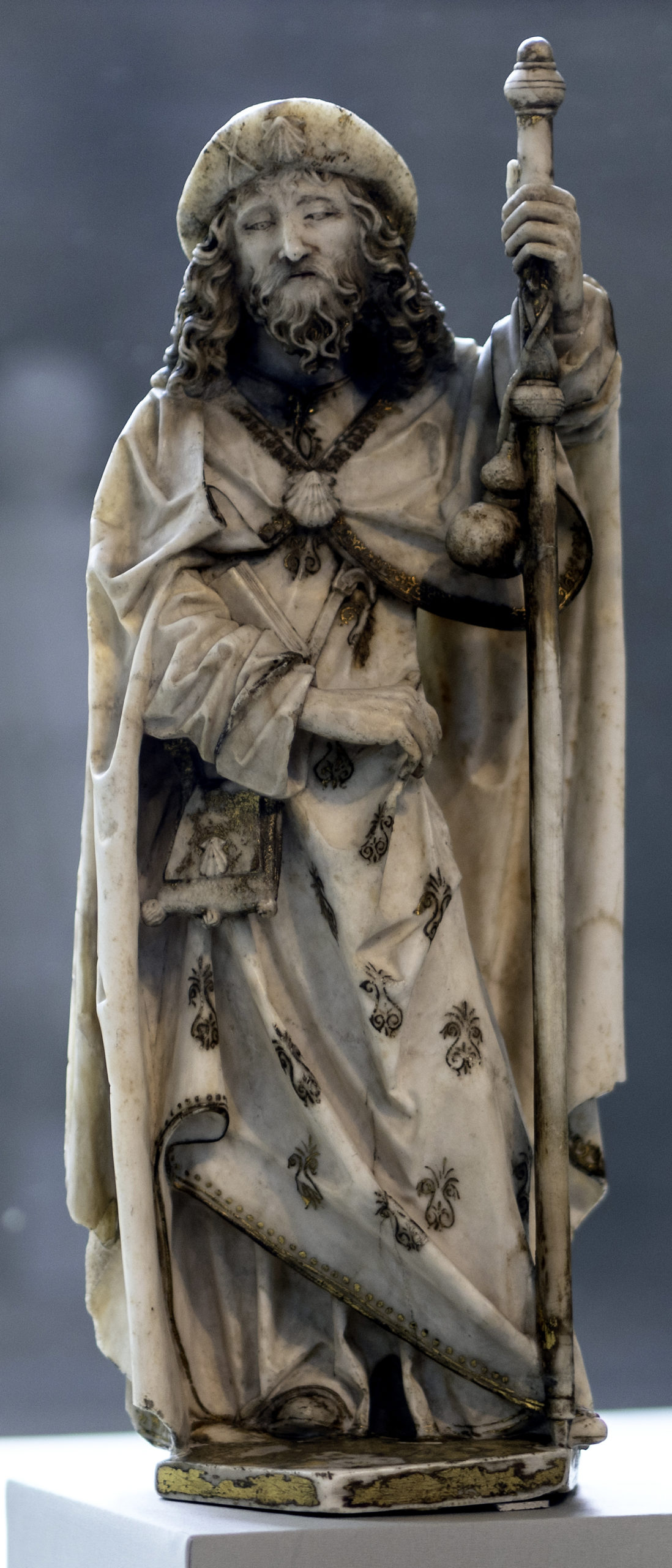 Gil de Siloe, St. James the Greater, from the Tomb of Juan II of Castile and Isabel of Portugal, 1489-93, alabaster (The Cloisters, The Metropolitan Museum of Art)