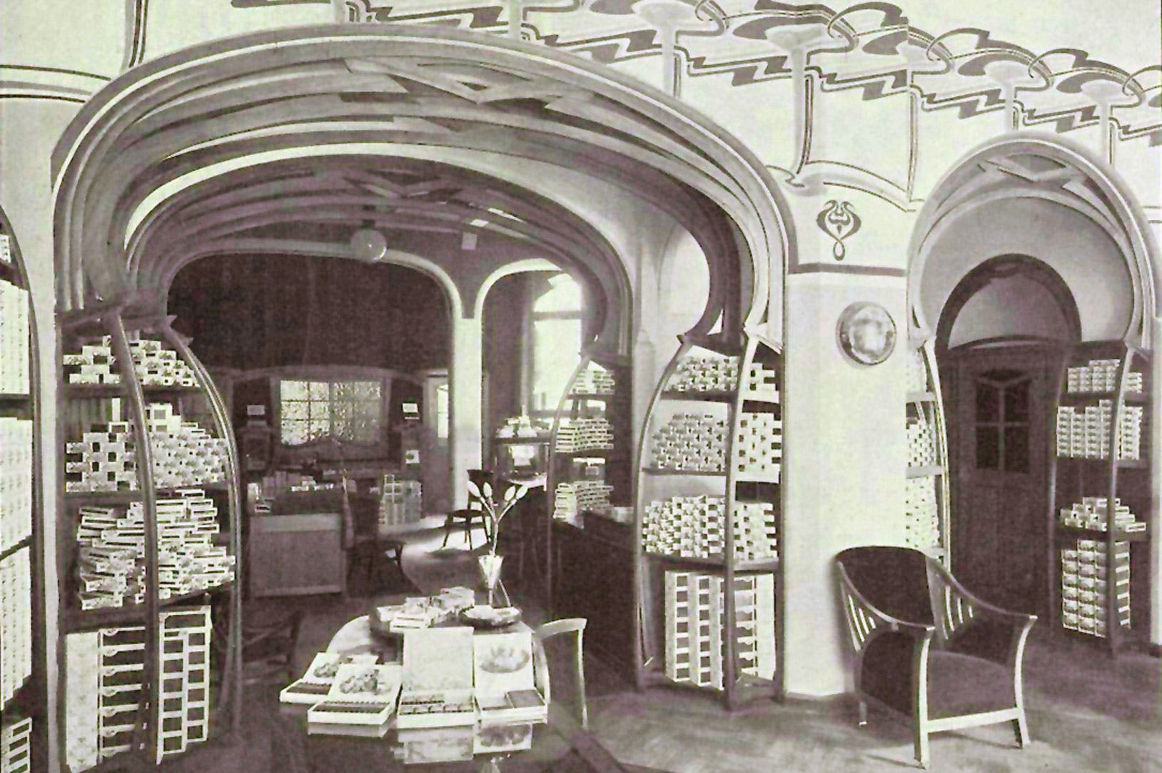 Henry van de Velde, Continental Havana Company interior, Berlin, 1899 (demolished)