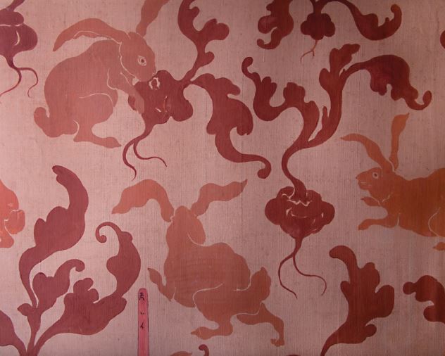 Paul Ranson, Rabbits, c. 1893, distemper on paper, design for wall paper, 23 5/8 x 29 ½ inches (Phillips Collection, Washington)