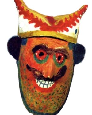 Romanian folk mask (The National Museum of the Romanian Peasant, Bucharest, Romania)