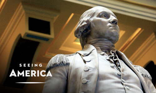 1788–92<br>Sculpting an American hero: Jean-Antoine Houdon's George Washington