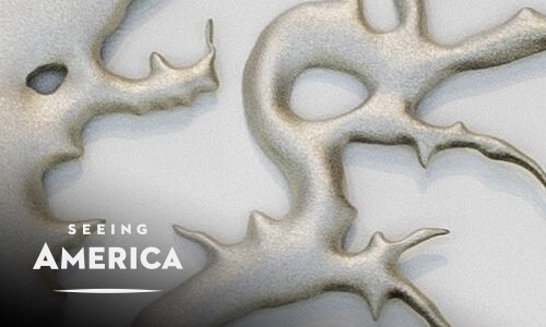 2015<br>Mapping nature's stunning beauty, Maya Lin's <em>Silver Upper White River</em>